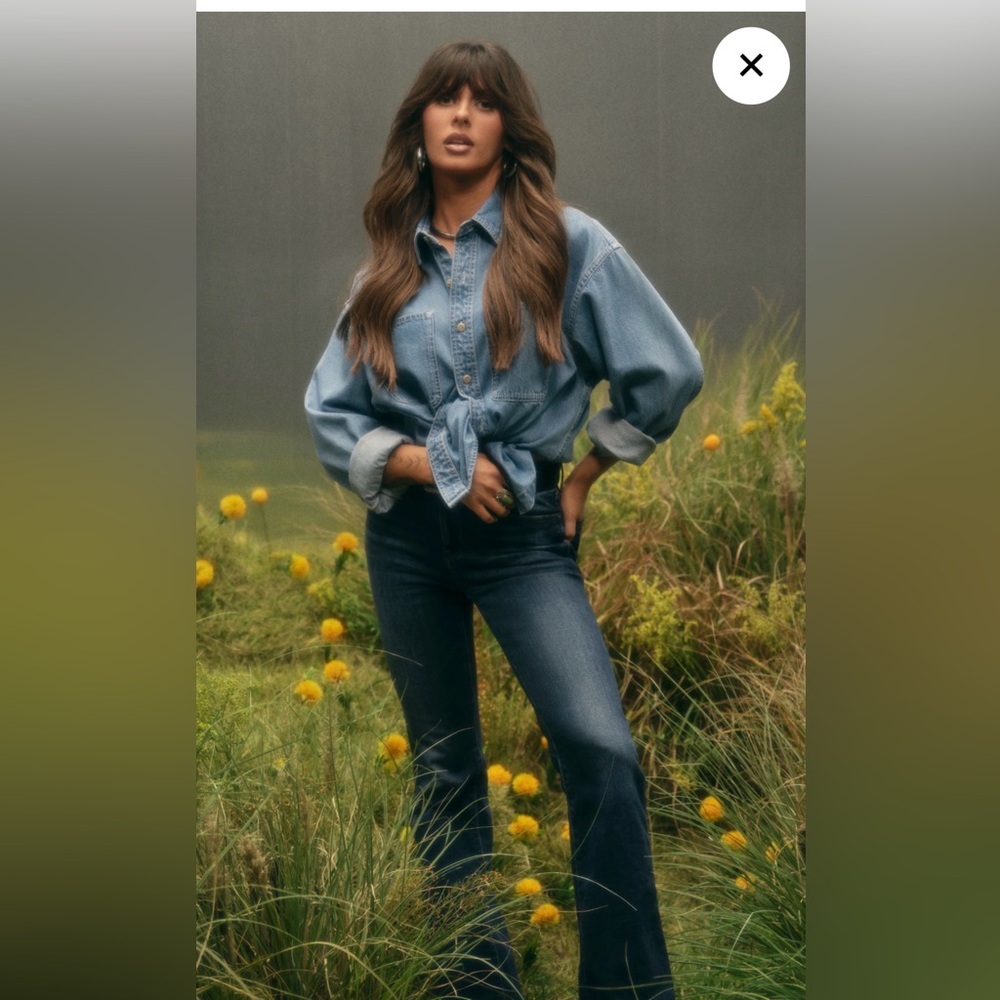 AE SUPER HIGH WAIST FLARE JEANS